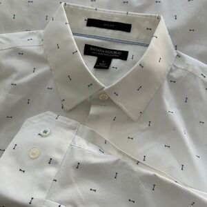 Banana Republic Mens Slim Fit Non-Iron Button-Down Shirt - Dressy Casual Size S